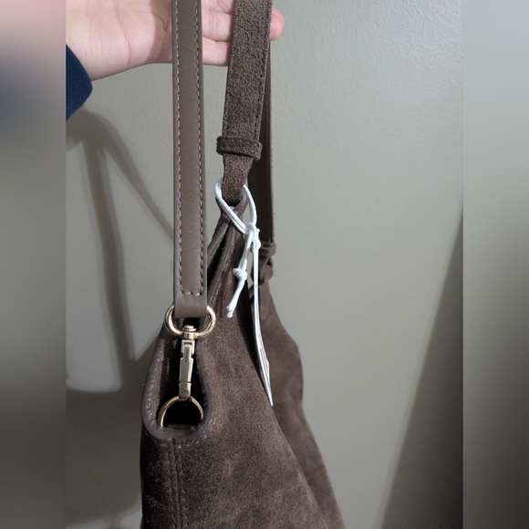 Brown Genuine Leather Made In Italy Italian Hand Bag Handbag Shoulder Bag Purse - Picture 11 of 12